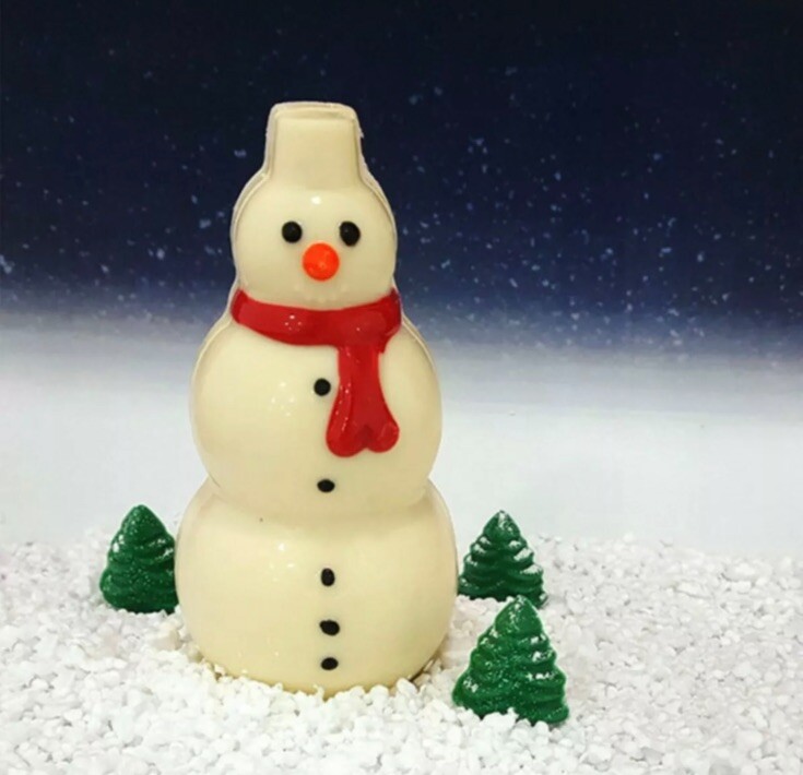(1)Snowman Chocolate Mold BWB Hot Cocoa Bomb 3 Piece Mold!
