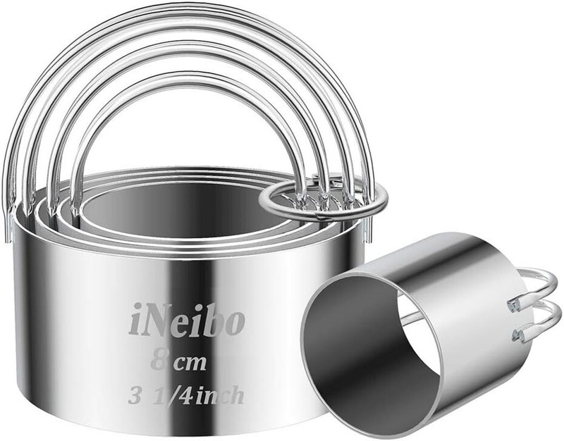 Ergonomic Round Biscuit Cutter Set with Arched Handle - Heavy-Duty Dough Cutting gallery