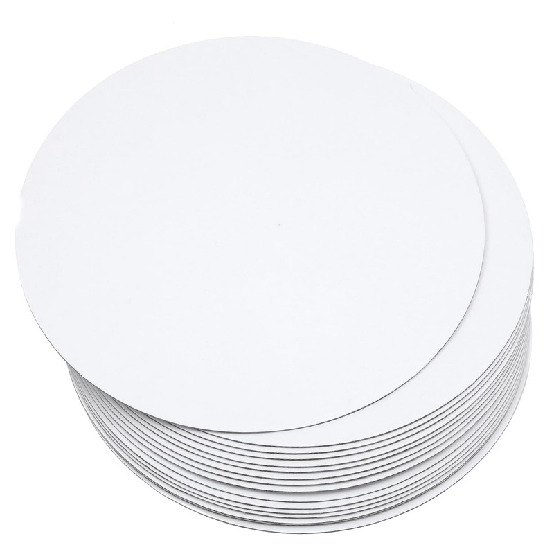 40-Packs Cake Boards Round 6 Inch White Cake Circles Rounds Base Food-Grade C…