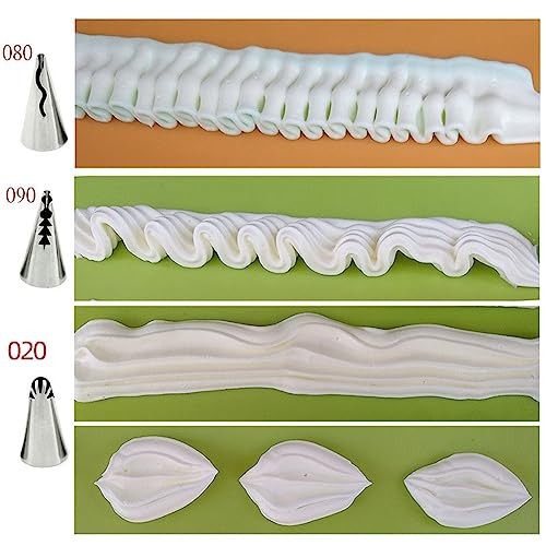 Ruffle Piping Tips Set - 7 Pcs Pleated Skirt Piping Tips for Wedding Dress gallery