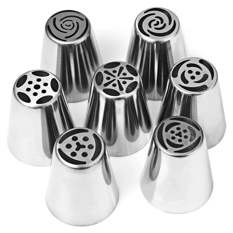 14PCS Russian Icing Flower Piping Tips Tulip Nozzles Cake Pastry Decorating gallery