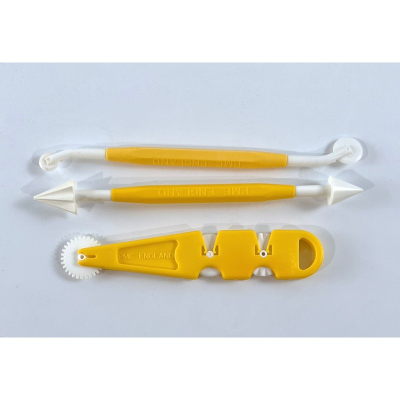 PME Fondant Modeling Tool Set Cake Decorating Embosser Wheel & Sugarcraft