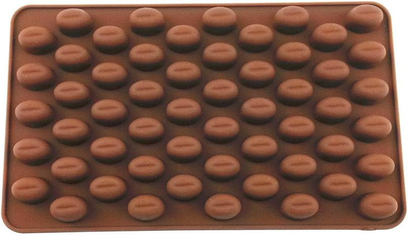 55 Cavity Coffee Beans Silicone Mold for Baking Chocolate Candy Gummy Ice Cube M gallery