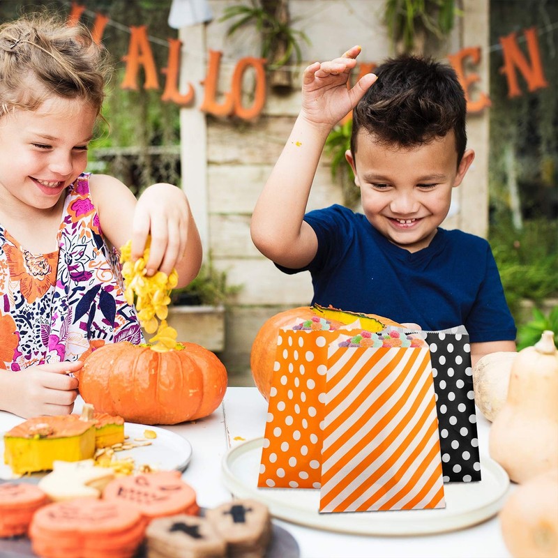100 pieces Halloween Treat Bags Halloween Party Suppllies Goody Bags Gift Bag... gallery