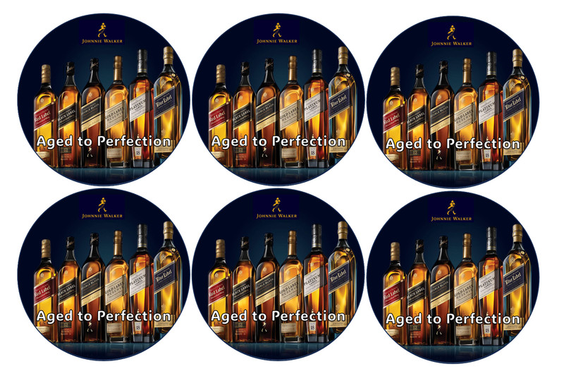 12 Aged to Perfection, Liquor, edible paper, cupcake cookie toppers CHOOSE SIZE