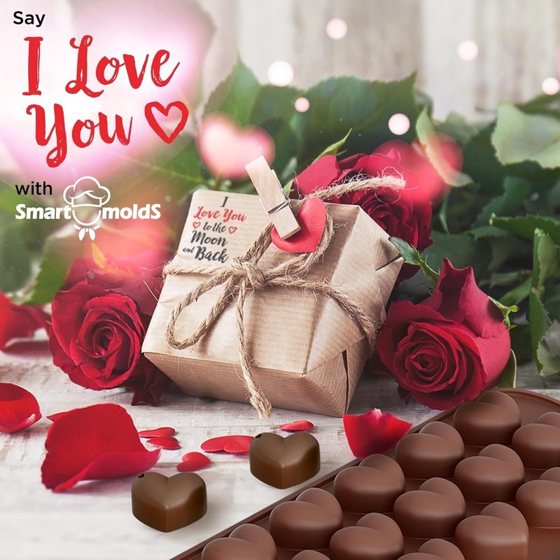 Chocolate Molds Silicone - Set of 6 - Non-Stick & Food Grade Silicone Chocola... gallery