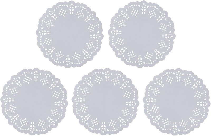 Paper Doilies 100PCS 3.5 Inch White Lace Round 3.5",