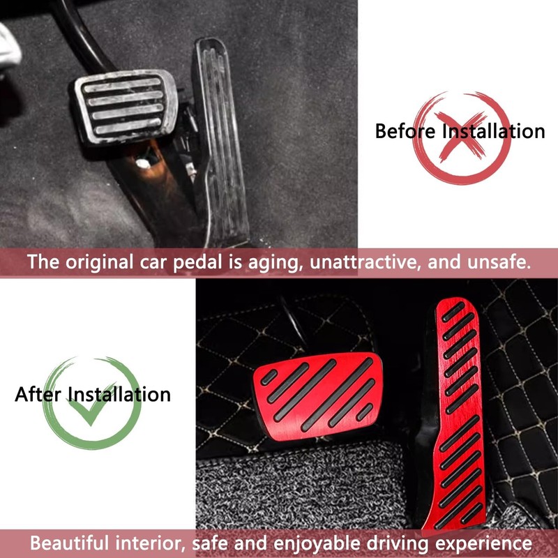 Aluminum Alloy Gas Brake Pedal Cover for Chevy Camaro 2016 2017 2018 2019 202... gallery