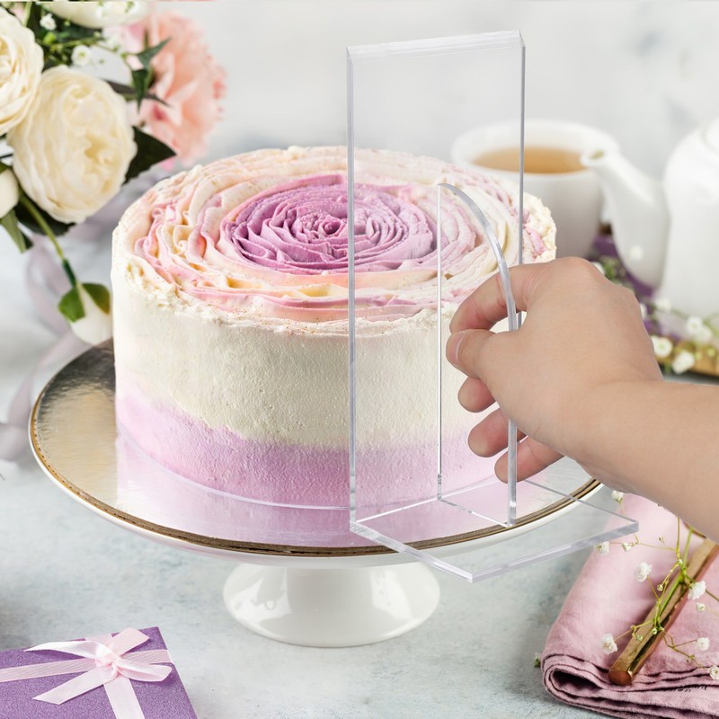 Sharp Edge Smoother by Carol Large Fondant Acrylic Scraper Cake Decorating gallery