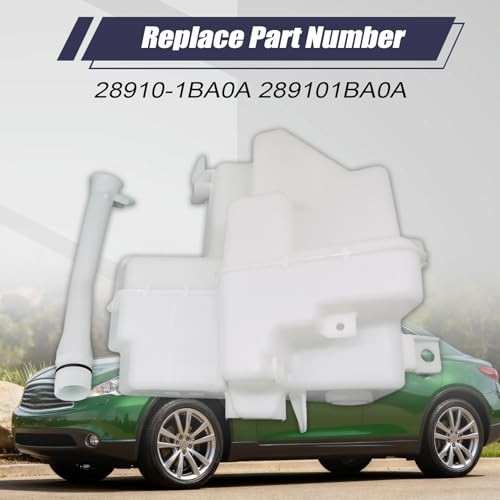 Windshield Washer Reservoir Tank Bottle 28910-1BA0A 289101BA0A Compatible with gallery