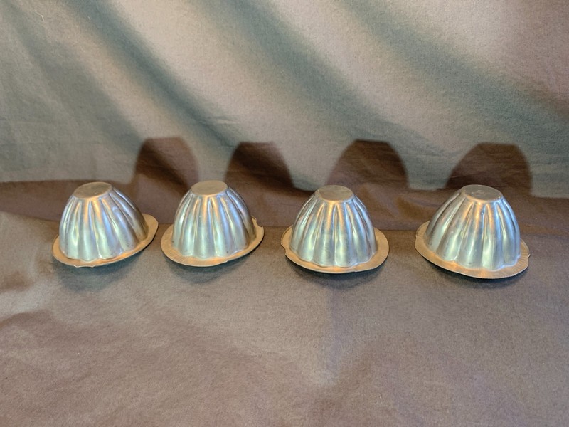 La Bra JEL-RAC Aluminum Molds Set of 4 Fluted Dessert Molds