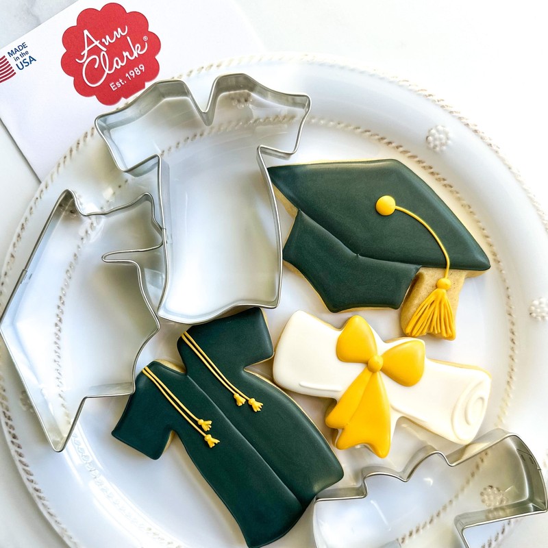 Graduation Cookie Cutters 3-Pc. Set Made in the USA by Ann Clark, Graduation ... gallery