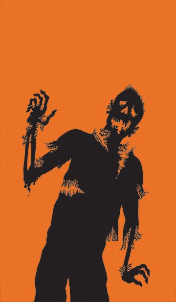 Zombie Silhouette 34.5″x60″ Backlit Poster