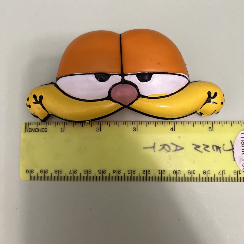 Vintage 1980s Wilton 3D Garfield Cat Cake Topper Facemaker Face Plate Plastic gallery