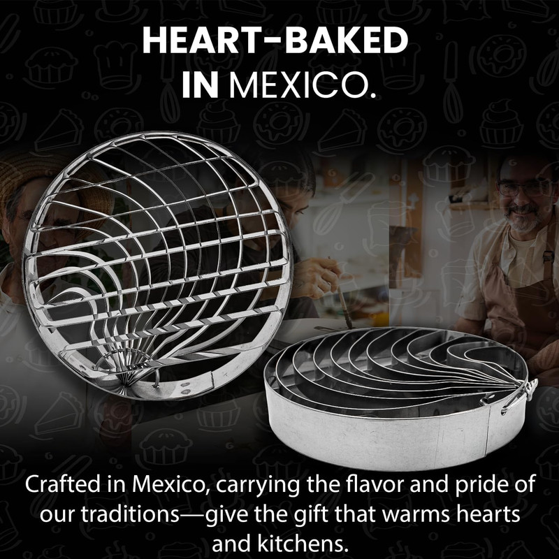 Concha Cutter Mexican Bread Mold Made of Stainless Steel 4.1 Inch Concha Stamp T gallery