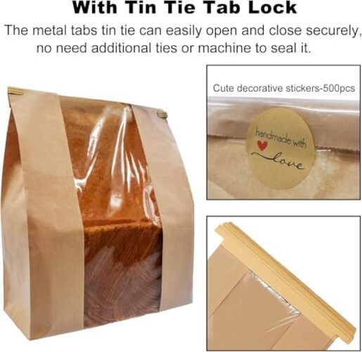 200 Pack Large Paper Bread Bags for Homemade Bread Sourdough 200 Pack Yellow gallery