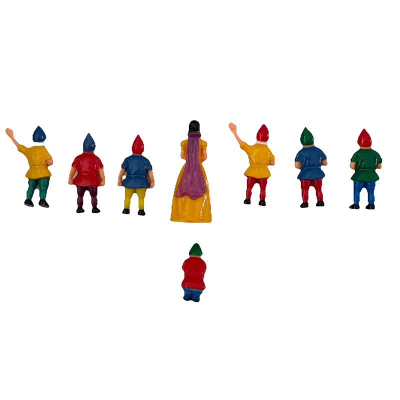 VTG 70’s Snow White & Seven Dwarfs 2.5” -3” Tall Cake Toppers Figures ~ 8 pcs gallery