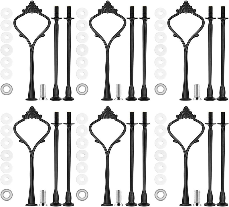 6 Sets 3 Tier Cake Plate Stand Stand Handle, Cake Stand Hardware Handle Fittings gallery