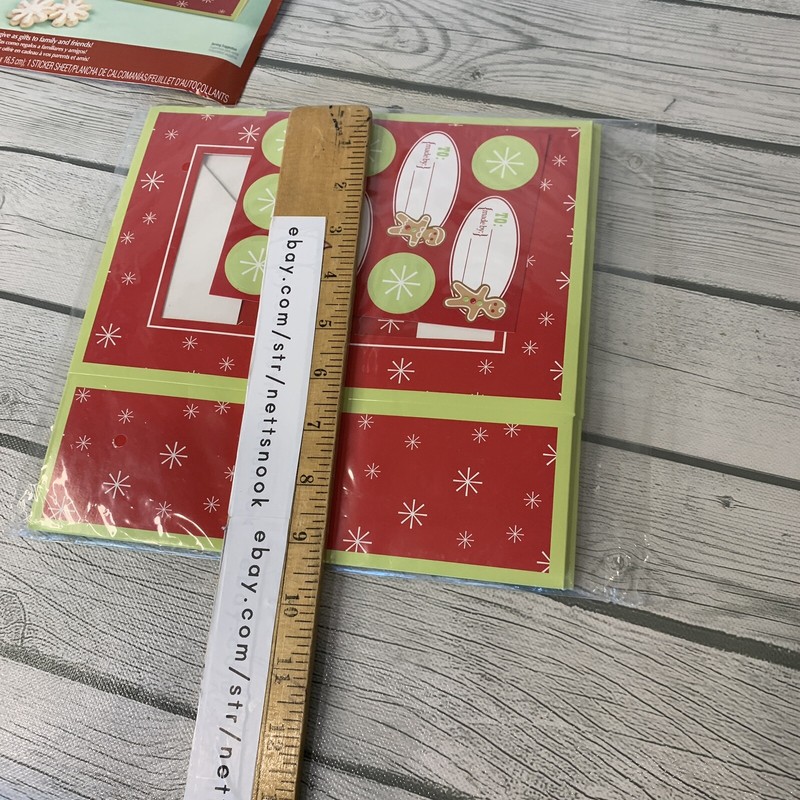 2 Paper Christmas Packaging Box for Candy Cookie Baking Gift Boxes Decor Sticker gallery
