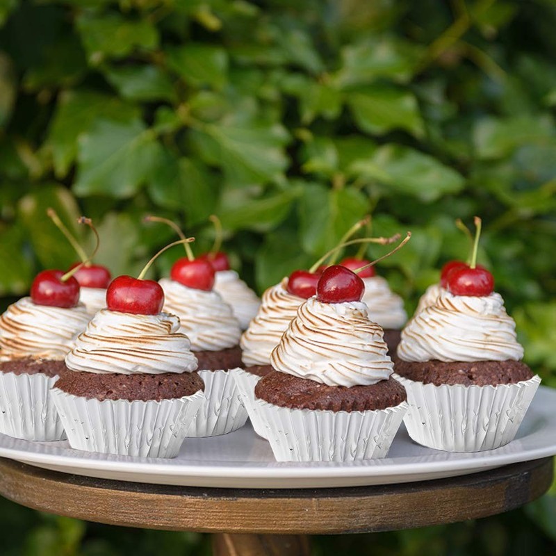 Cupcake Liners Silver,GOLF Standard Size Silver Foil Cupcake Liners Wrappers ... gallery