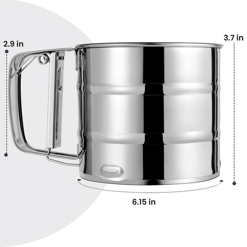 Flour Sifter, Stainless Steel Sifter for Baking, Typical, gallery
