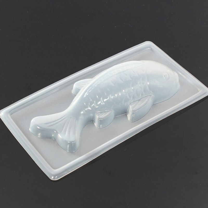 New 3D Koi Fish Plastic Cake Chocolate Mould Jelly Handmade Sugarcraft Mold DIY gallery