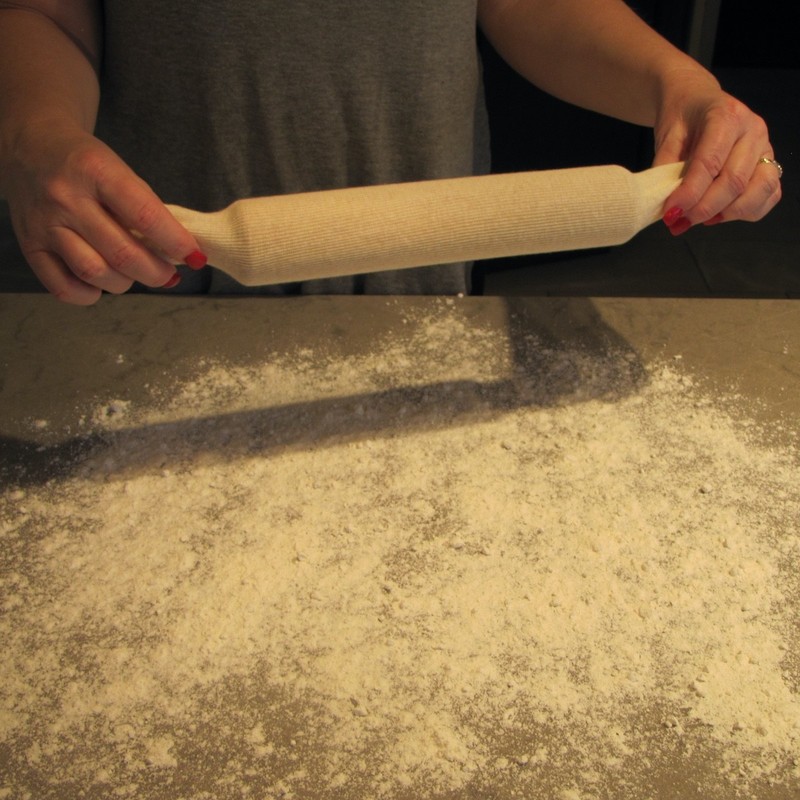 2pc Rolling Pin Cover Set Pastry Baking Roller Cloth Kitchen Tool Wrap Accessory gallery