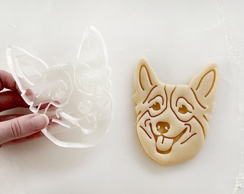 Corgi Cookie Cutter, Pet Portrait, Gift for Corgi owner gallery