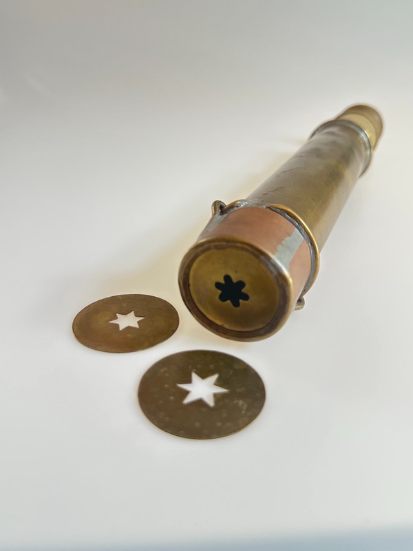Antique Brass Icing Syringe Handmade Pastry Piping Tool Cookie Press 3 Discs gallery