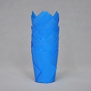 Muffin Greaseproof paper Baking cupcake cups, 2" x 3 1/2" Blue gallery
