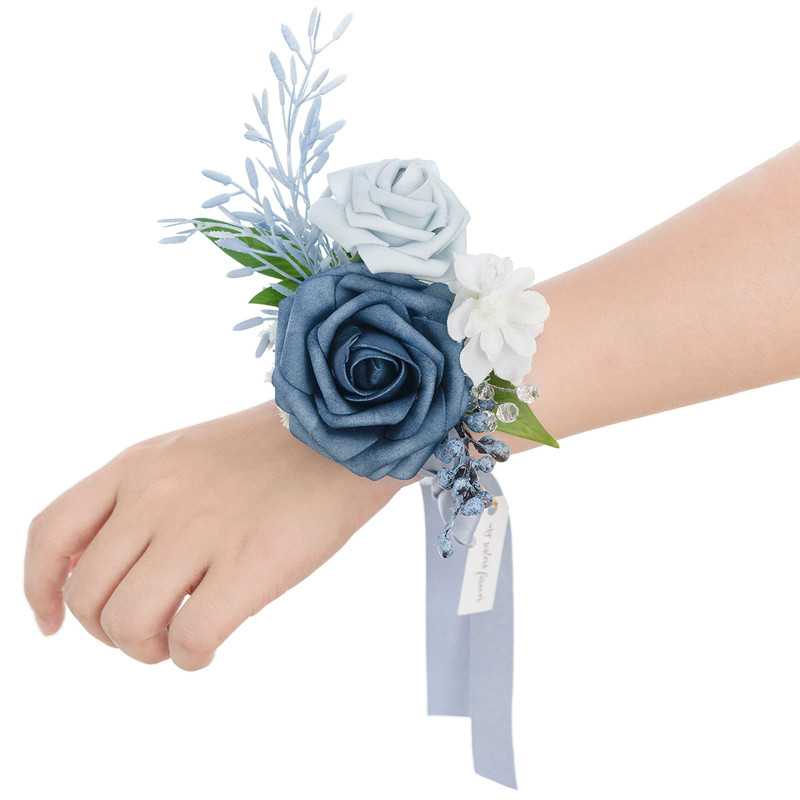 Ling’S Moment Lings Moment 2Pcs Prom Wrist Corsage Artificial Flowers