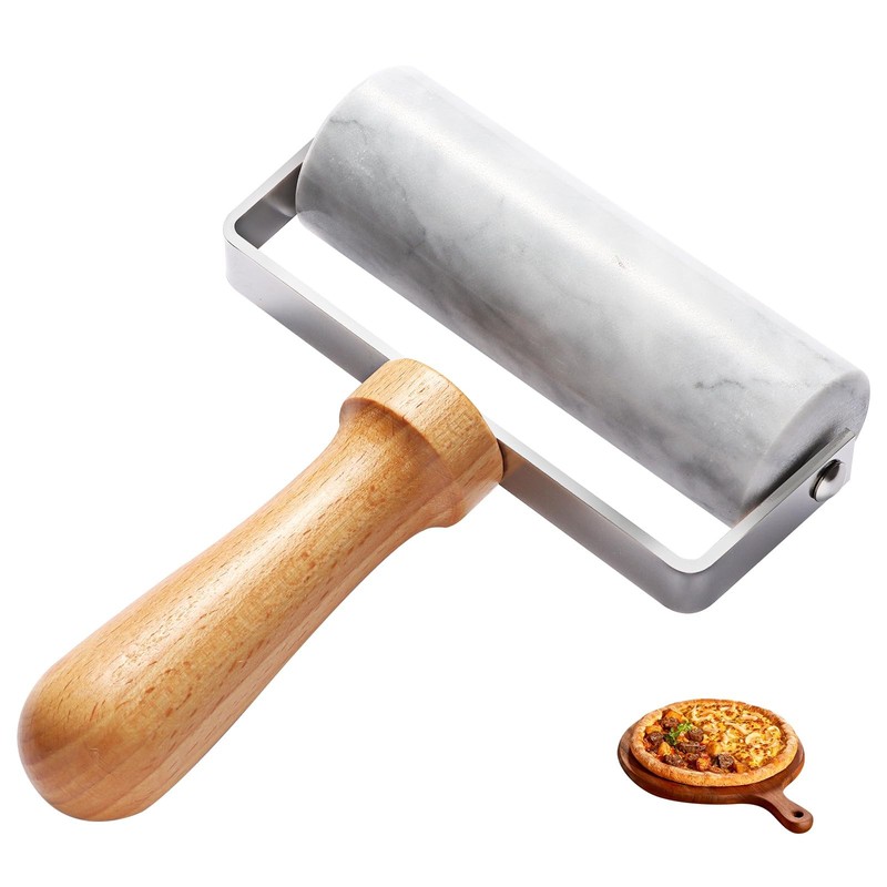 Smooth Surface Marble Rolling Pins for Baking,Dough Roller Small, Texture 1