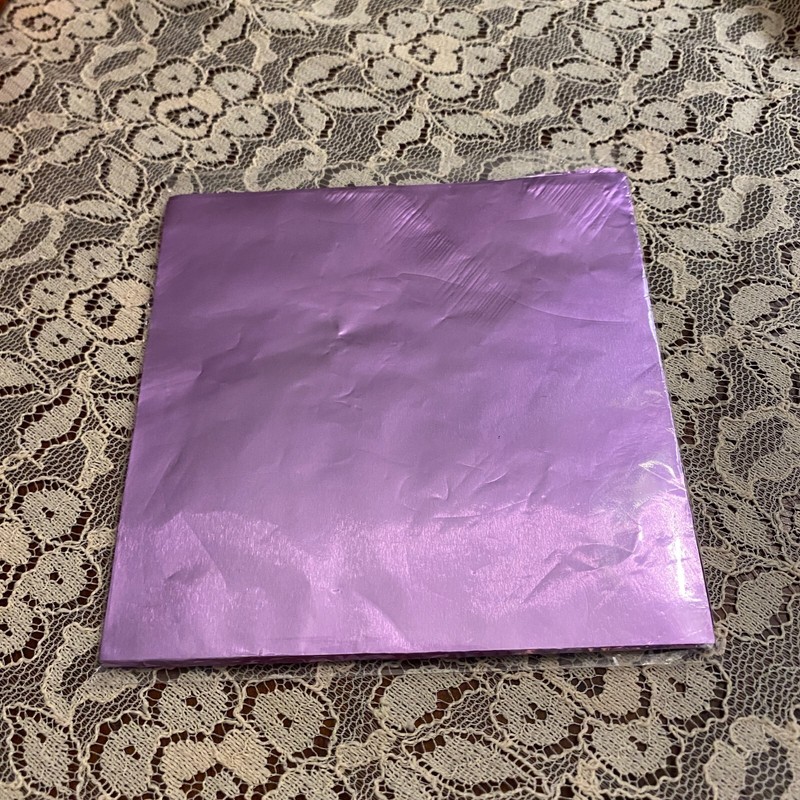 4″ Foil Candy Wrappers, Lavendar Purple !00 ea pkg