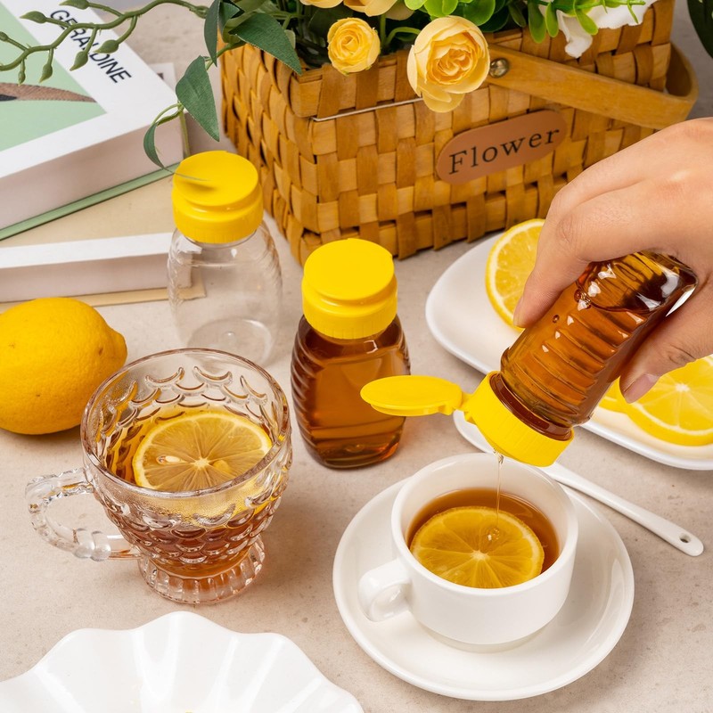 Honey Squeeze Bottle 8 PCS 5 oz Refillable Small Plastic Jars Storing Tool gallery