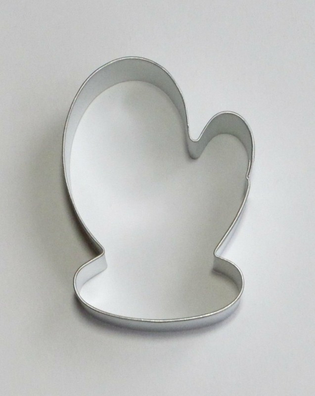 3⅝" Mitten Glove Cookie Cutter Tin Steel Christmas Winter Holiday Cold Snow gallery