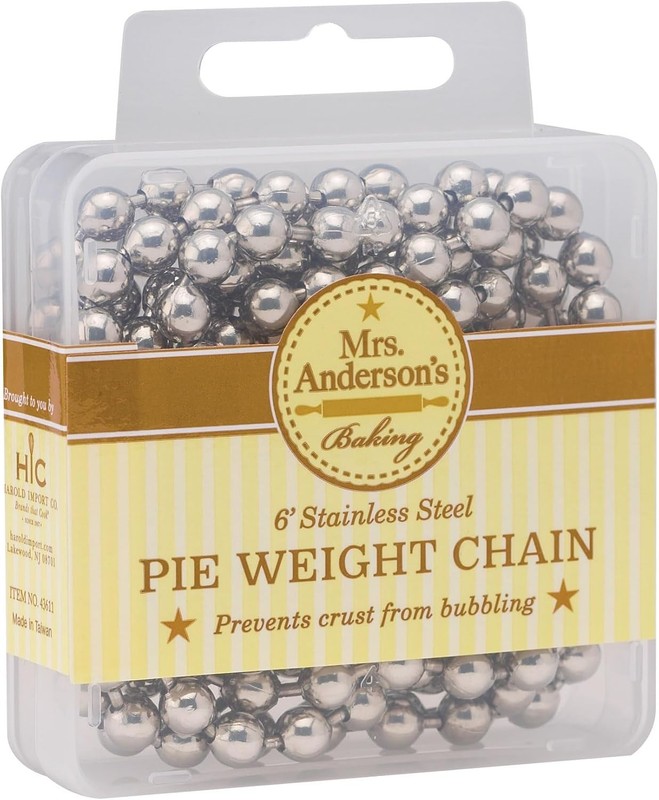 Stainless Steel Pie Weights for Blind Baking | Reusable Stoneware Beads