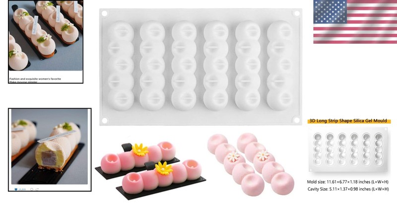 3D Flower Silicone Mold for Baking French Desserts gallery