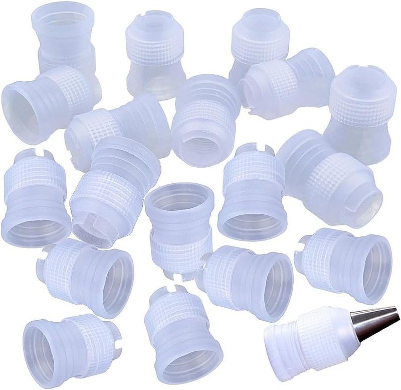30-Pack Reusable Cake Decorating Couplers - Precision Icing Tools for Bakers gallery