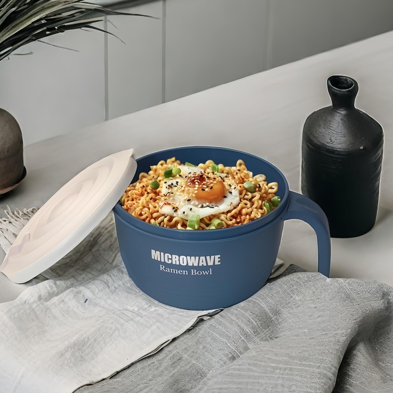 Large Ramen Bowl, Ramen Noodle Bowls Microwavable 45 oz, Ramen Cooker, Microw... gallery