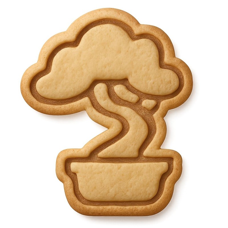Mini Bonsai Cookie Cutter & Stamp, Fondant & Clay – 4×3.5