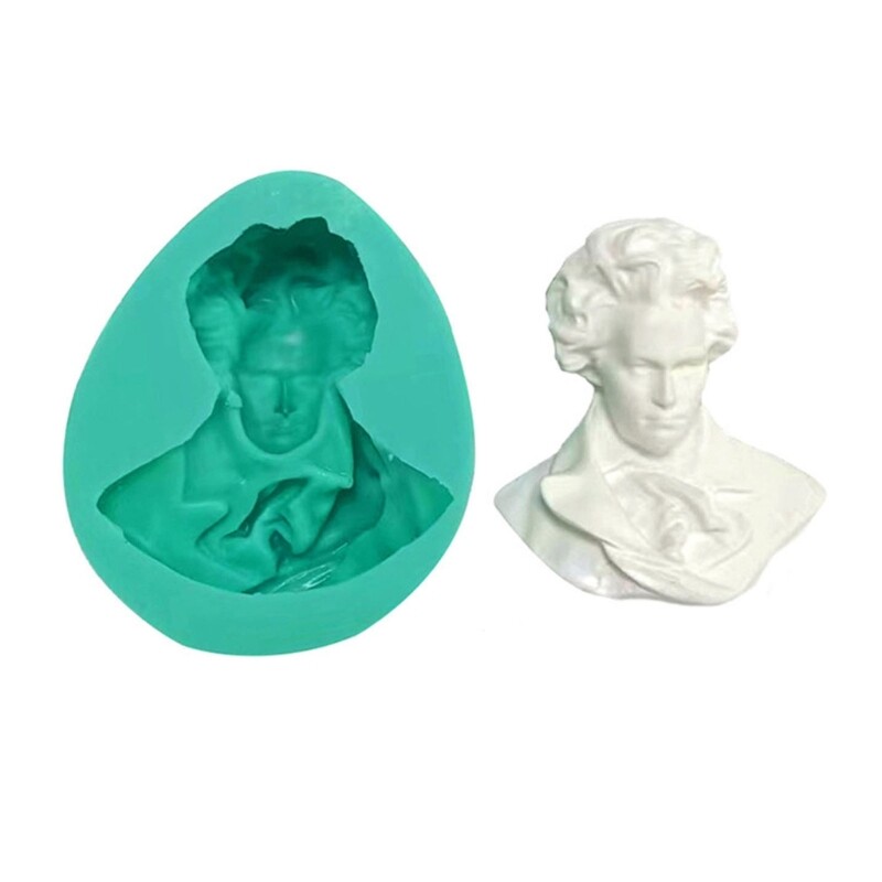 3D Portrait Sculpture Silicone Mold Fondant Cake Border Moulds Chocolate Mould gallery