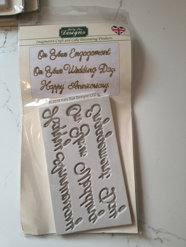 Katy Sue Designs KSD Silicone Mould Wedding Set Cake Chocolate Decorations
