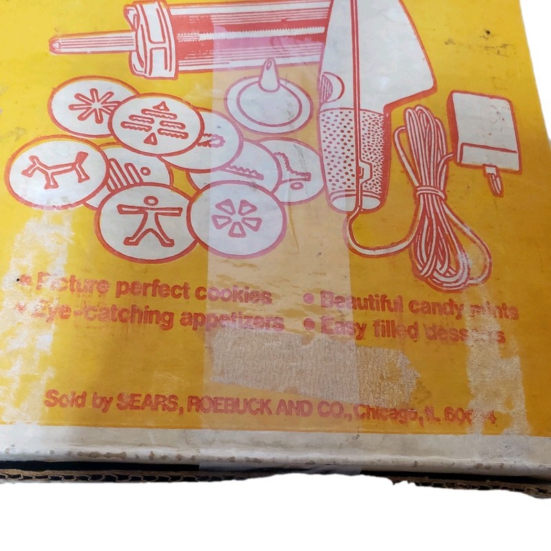 Vintage 1978 Sears Fun Gun Electric Cookie & Canape Press 82505 Works gallery