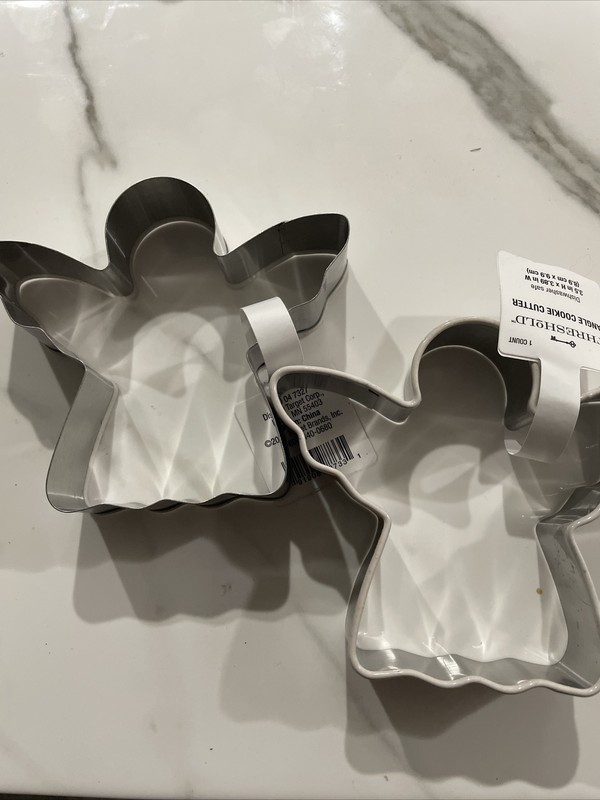 (2) Threshold Angel shaped Cookie Cutter Party Swap xmas baptism communion party