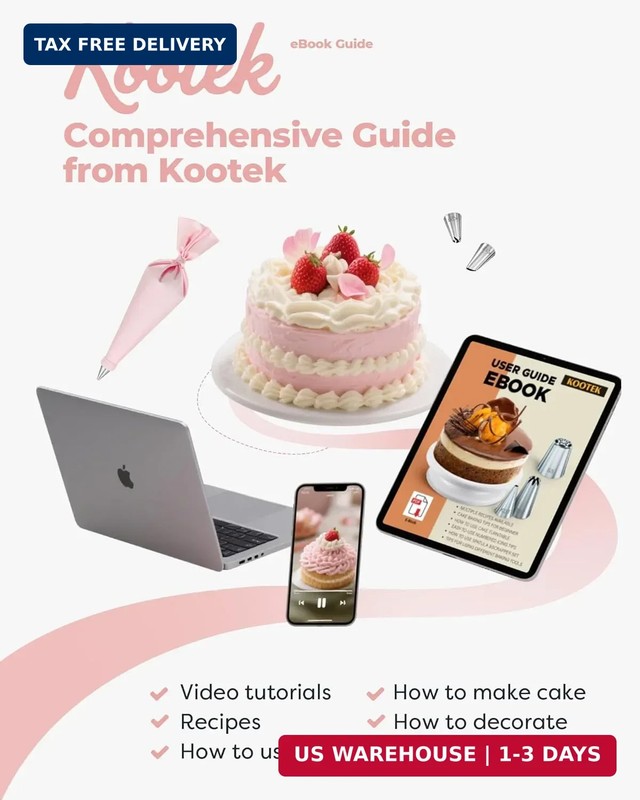 Kootek 158PCs Cake Decorating Kit, Baking Supplies Tools - Includes Cake Stand T gallery