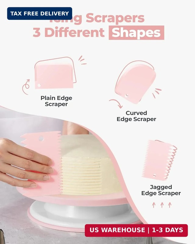 Kootek 158PCs Cake Decorating Kit, Baking Supplies Tools - Includes Cake Stand T gallery