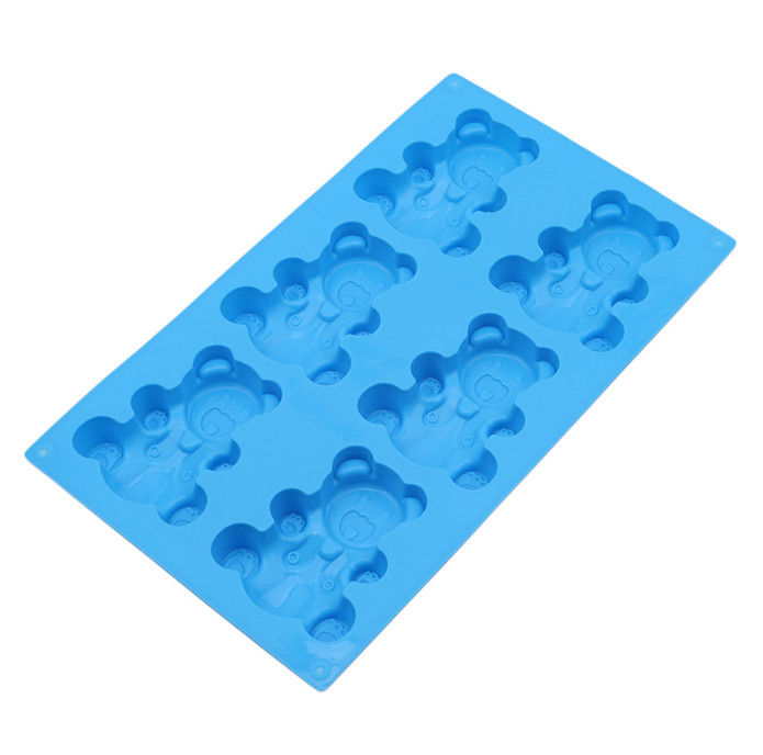 Random Color 6 Grid Bears Shaped Cake Mold Fondant Mould Chocolate DIY Molds gallery