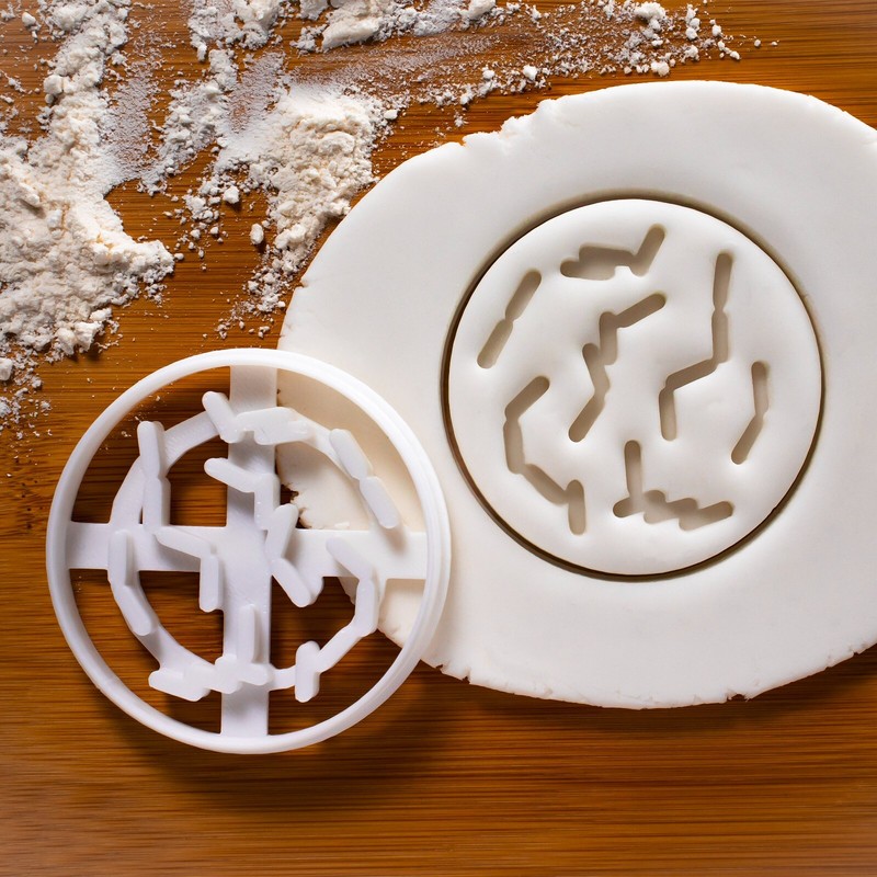 Set of 3 Bacteria Cookie Cutters (Bacillus Coccus Spiral) - Microbiology science gallery