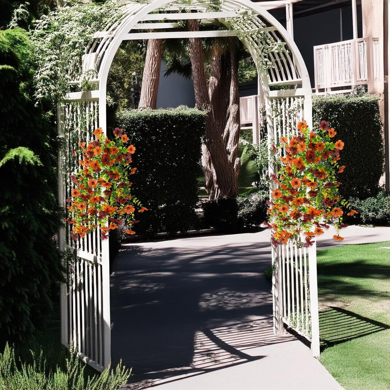 Zfprocess Artificial Hanging Flowers Plants For Outdoor Spring Summer gallery