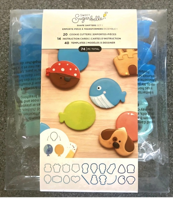SWEET SUGARBELLE 74-pc. Shape Shifters Cookie Cutters, Templates, & Cards New